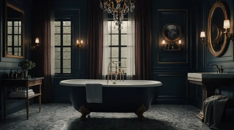 27 Classy Moody Vintage Bathroom Ideas