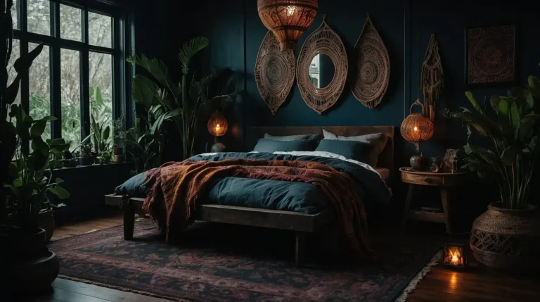 27 Unique Dark Boho Bedroom Inspirations