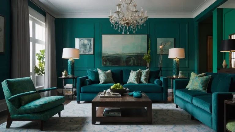 27 Blue and Green Living Room Ideas