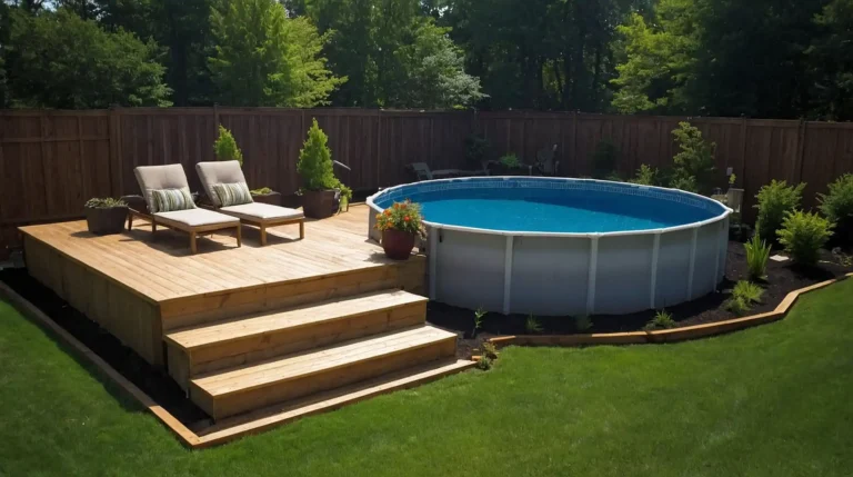 21 DIY Above Ground Pool Landscaping Ideas